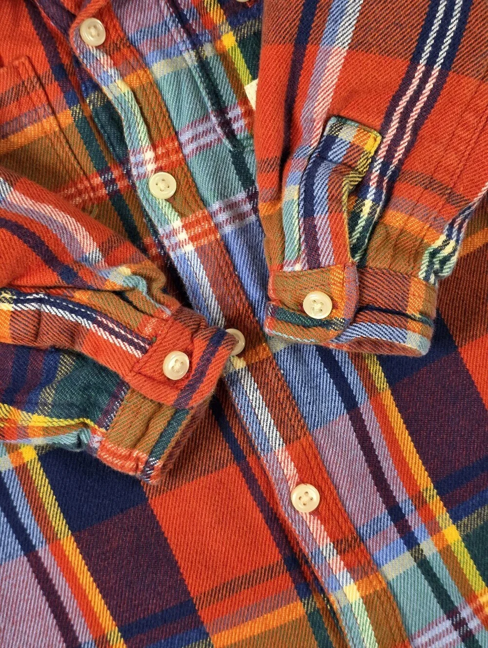 Ralph Lauren Baby Tartan Plaid Lined Flannel Jumpsuit Romper 6M Cotton Preppy